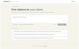 Literal.cc — find supporting literature tool